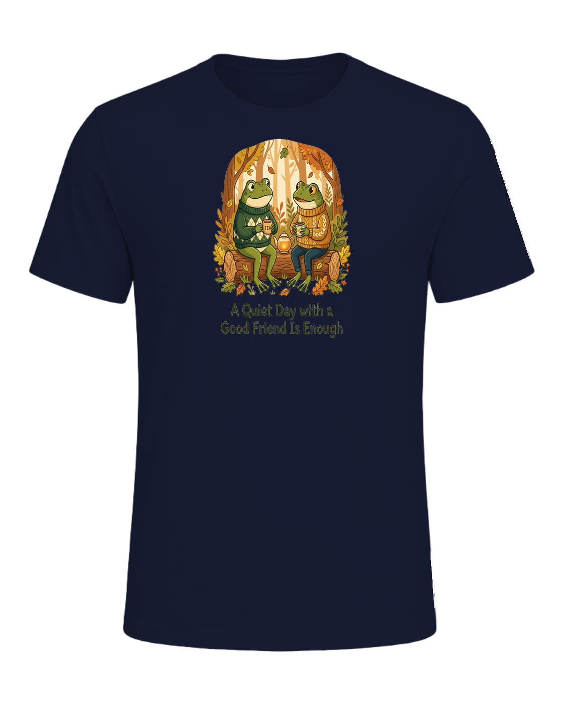 Cozy Frog Friends — Navy