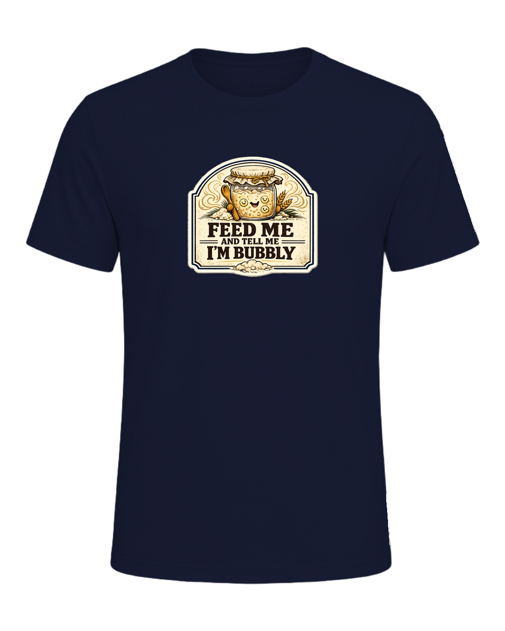 Feed Me And Tell Me I'm Bubbly Tee — Navy