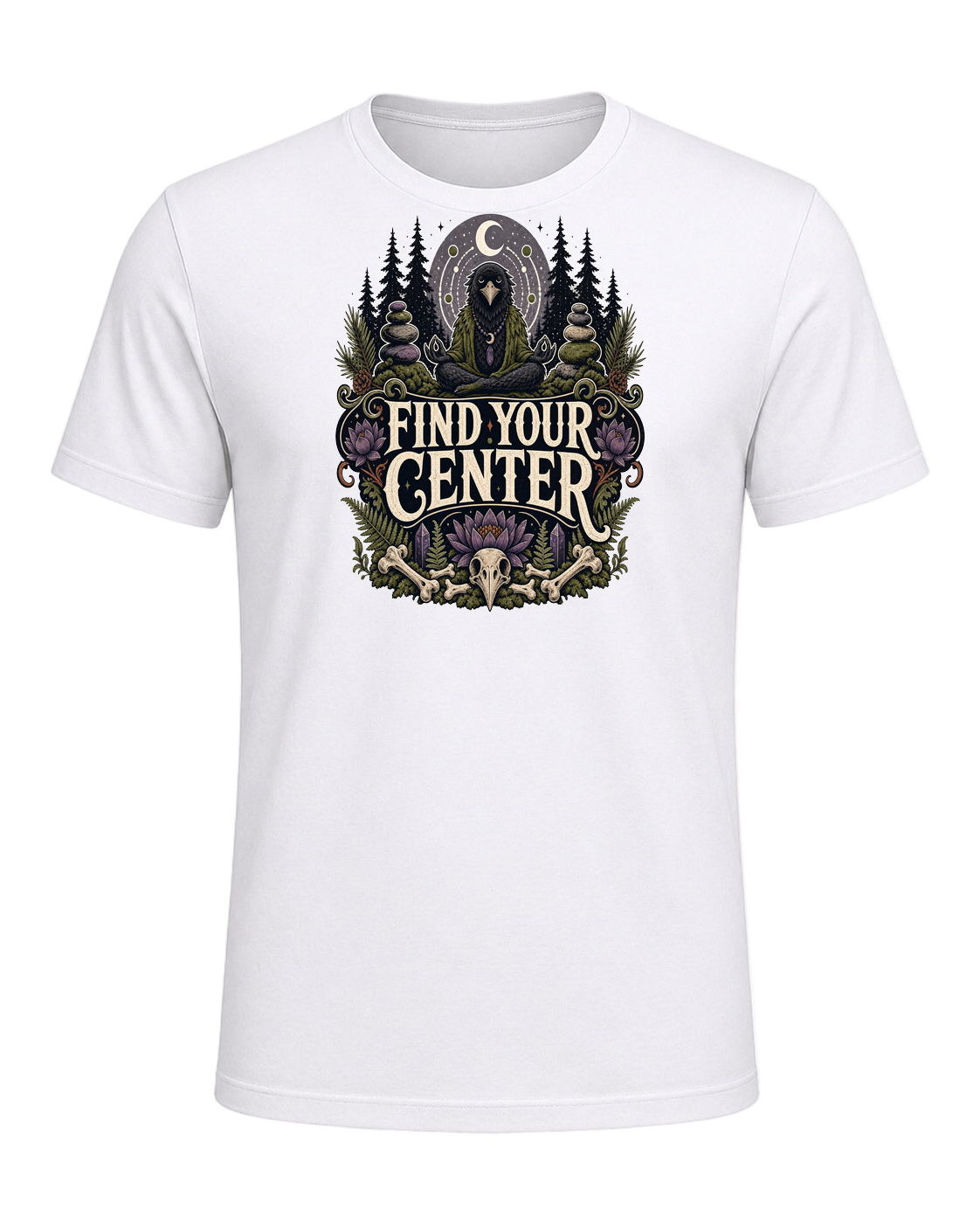 FIND YOUR CENTER — White
