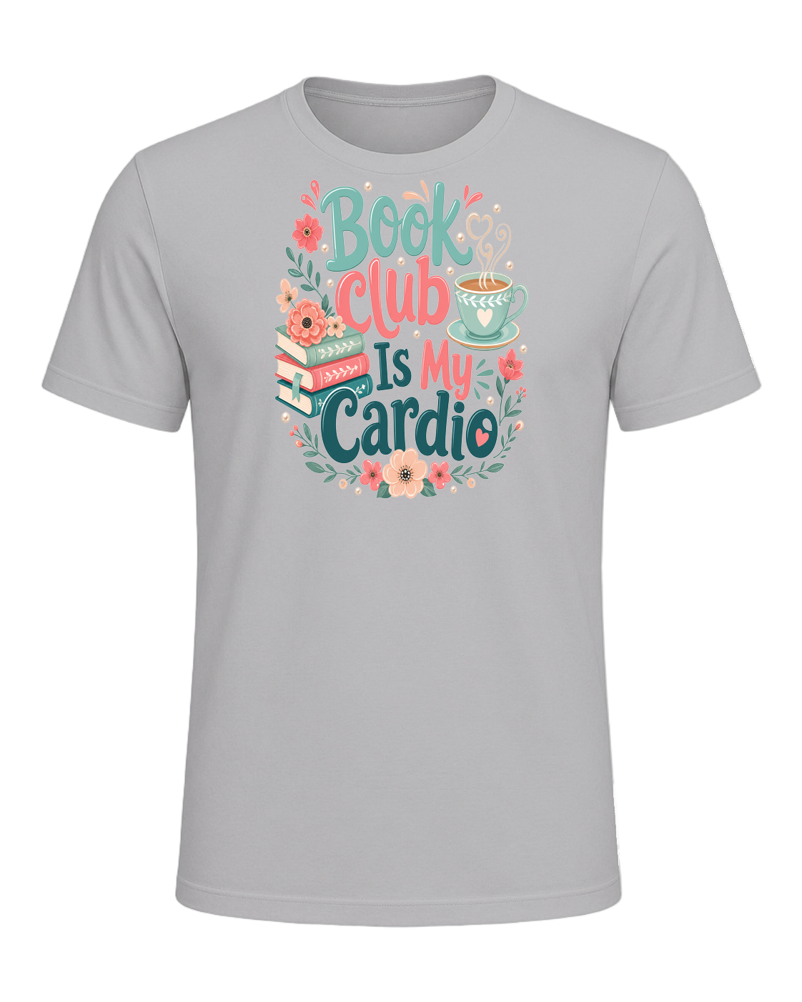 Book Club Is My Cardio — Athletic Heather
