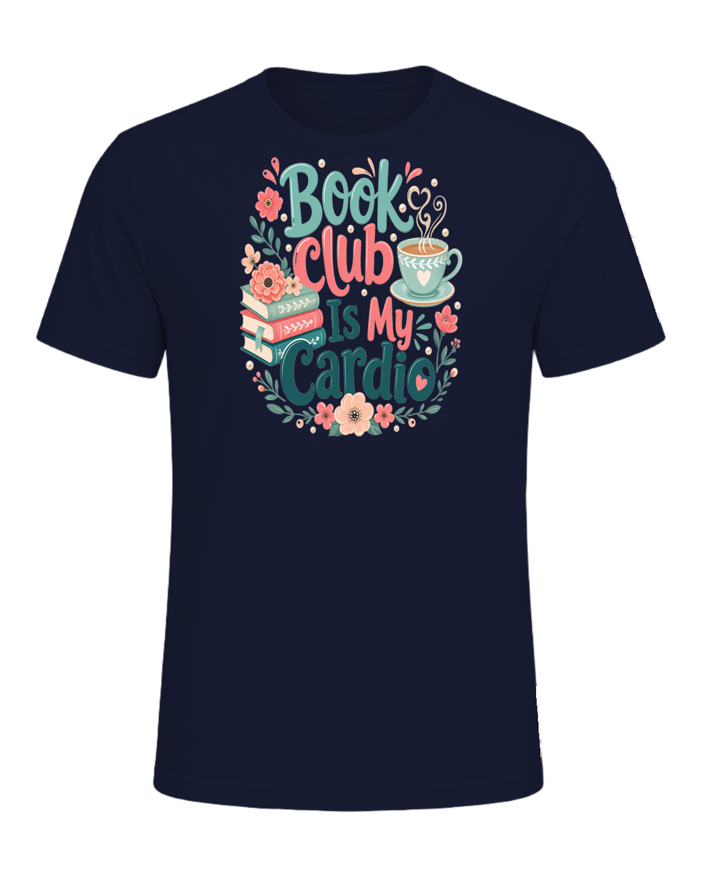Book Club Is My Cardio — Navy