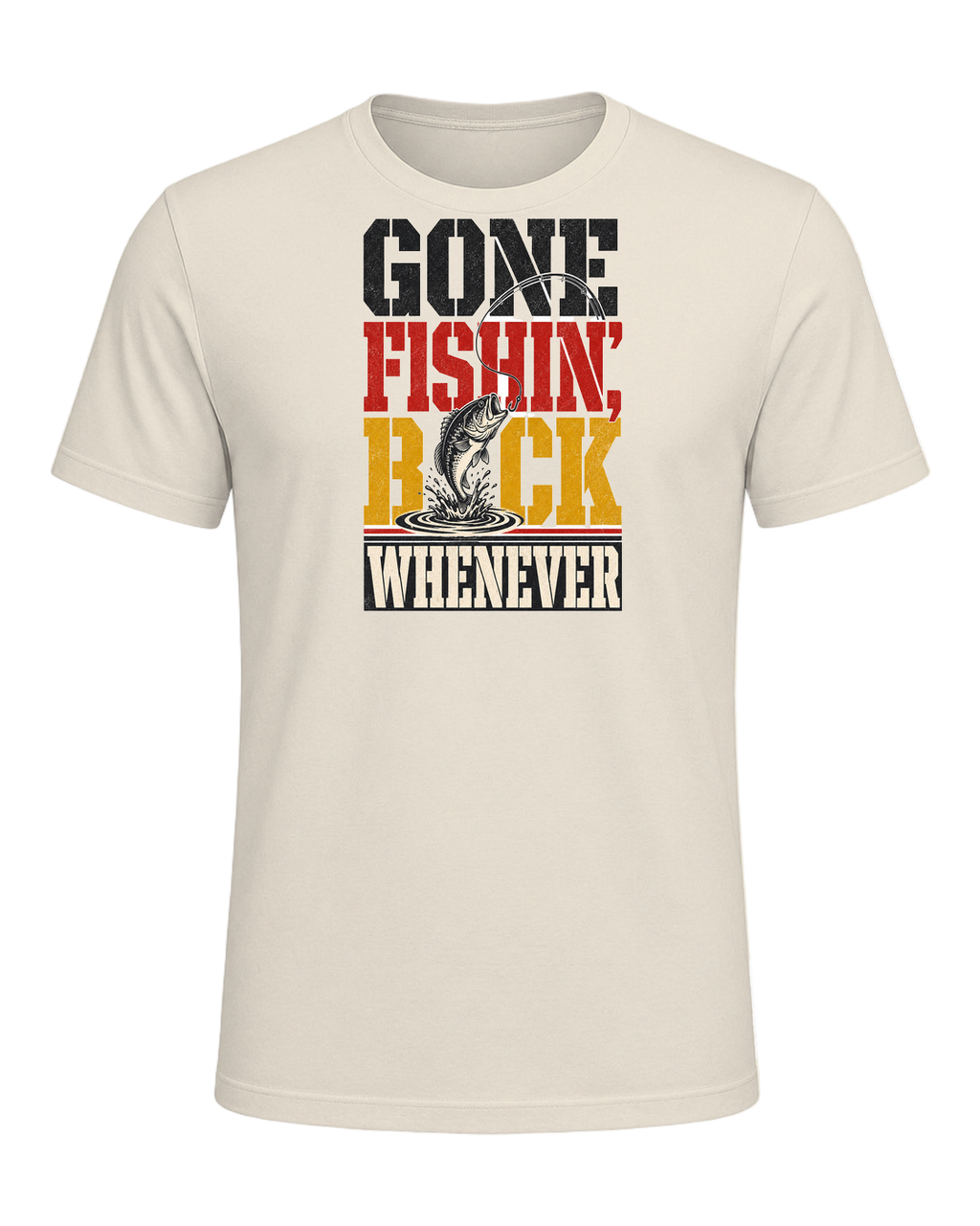 GONE FISHIN', BACK WHENEVER — Heather Prism Natural