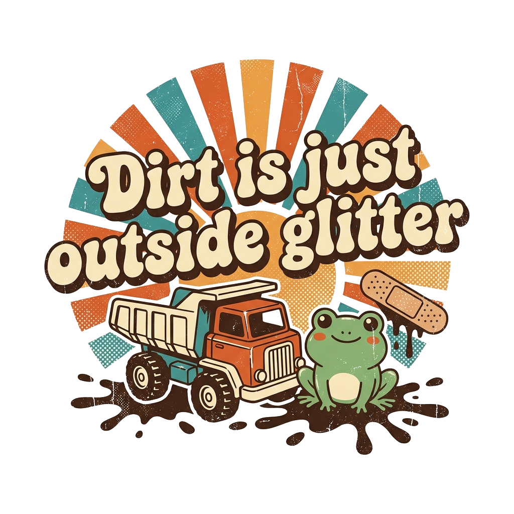 Dirt is just outside glitter