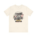 Grandpa Gift T-Shirt — Fishing with the Grandkids — papa grandpa t-shirt design