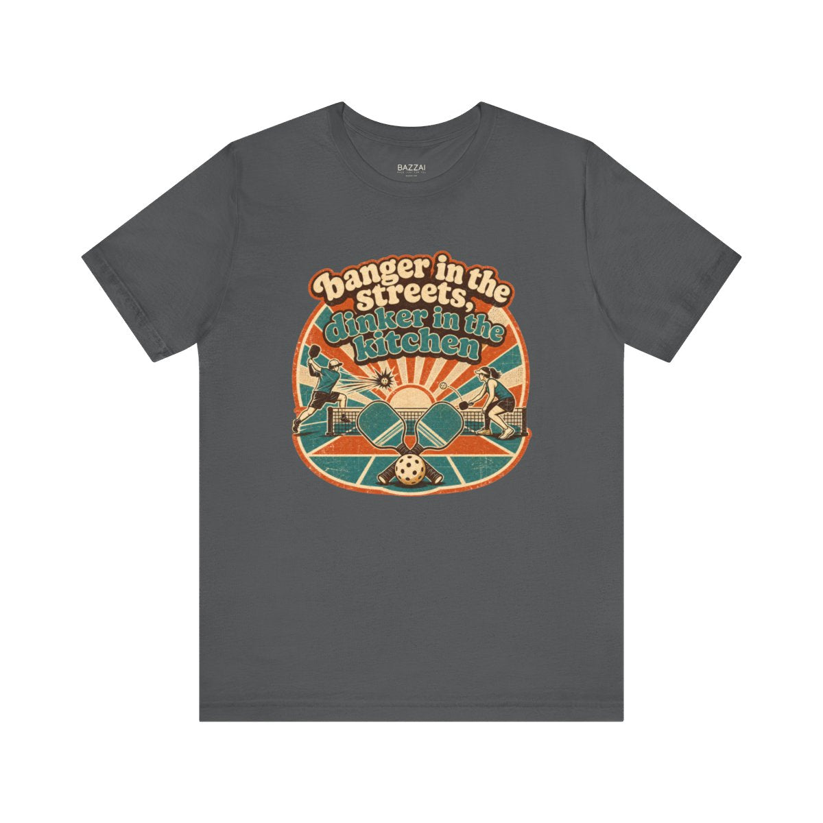 Pickleball Humor T-Shirt — Banger in the Streets, Dinker in The — pickleball t-shirt design