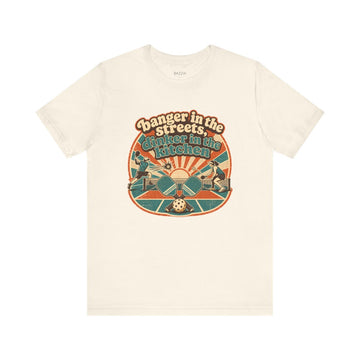 Pickleball Humor T-Shirt — Banger in the Streets, Dinker in The