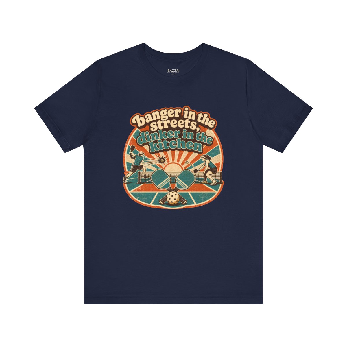 Pickleball Humor T-Shirt — Banger in the Streets, Dinker in The — pickleball t-shirt design