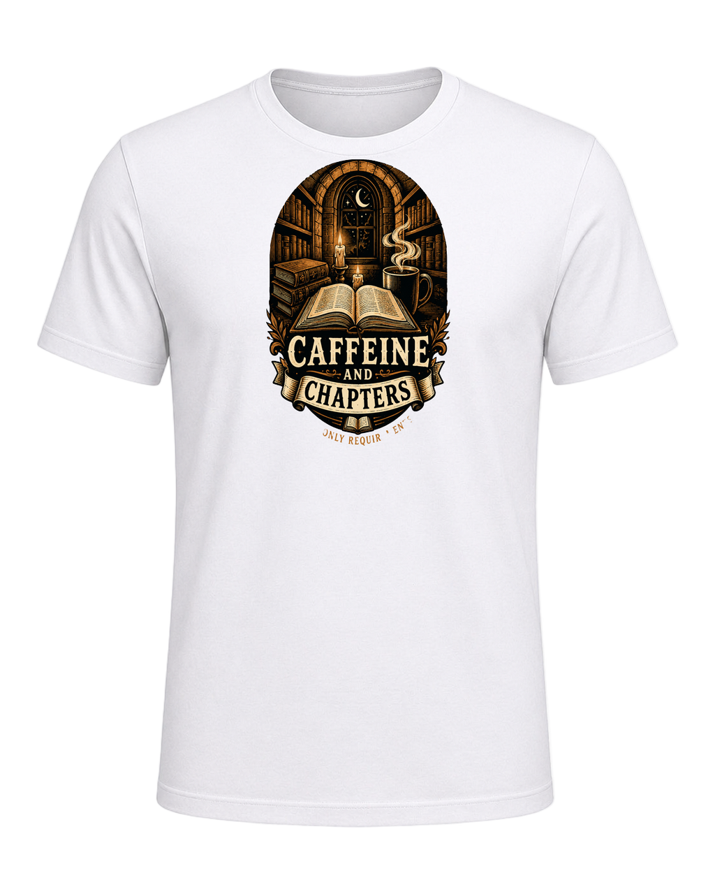 Books & Coffee — White
