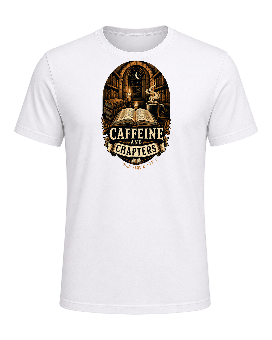 Books & Coffee — White
