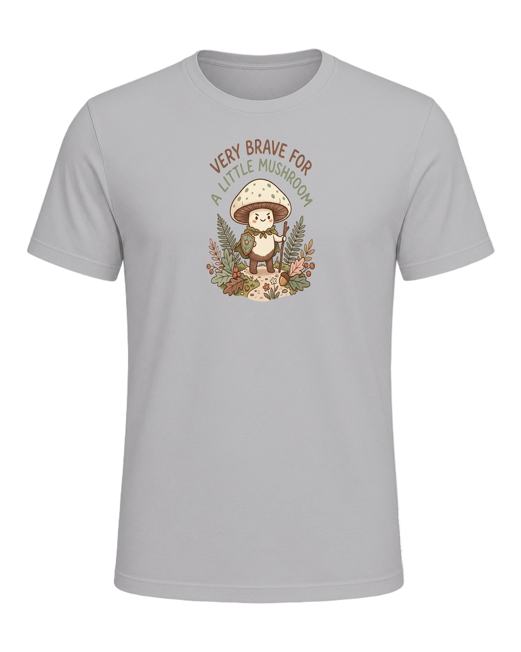 VERY BRAVE FOR A LITTLE MUSHROOM — Athletic Heather