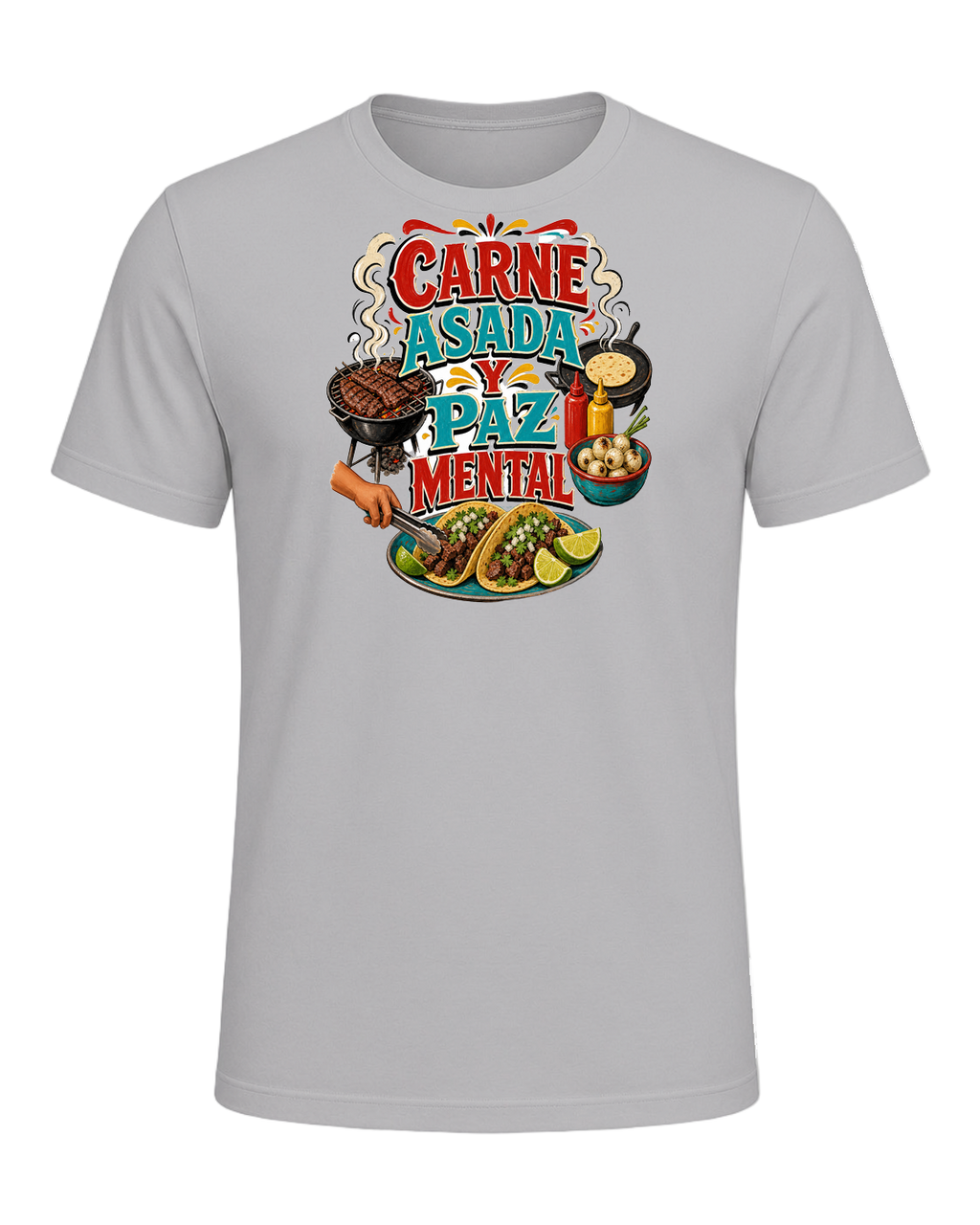 CARNE ASADA Y PAZ MENTAL — Athletic Heather