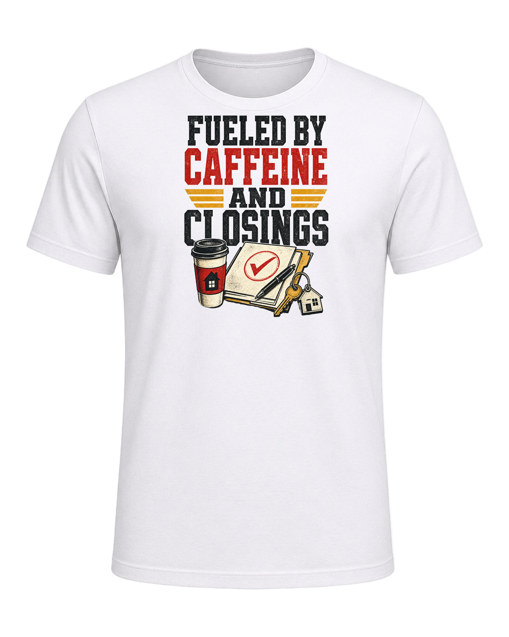 FUELED BY CAFFEINE AND CLOSINGS — White