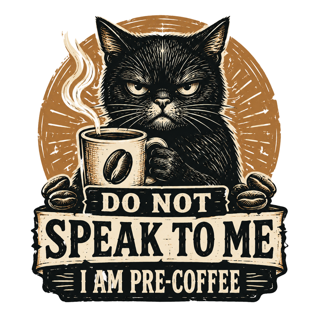 DO NOT SPEAK TO ME I AM PRE-COFFEE