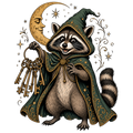 Raccoon Wizard Energy