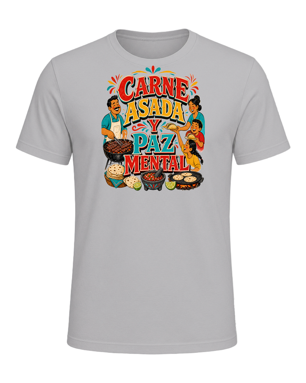 CARNE ASADA Y PAZ MENTAL — Athletic Heather