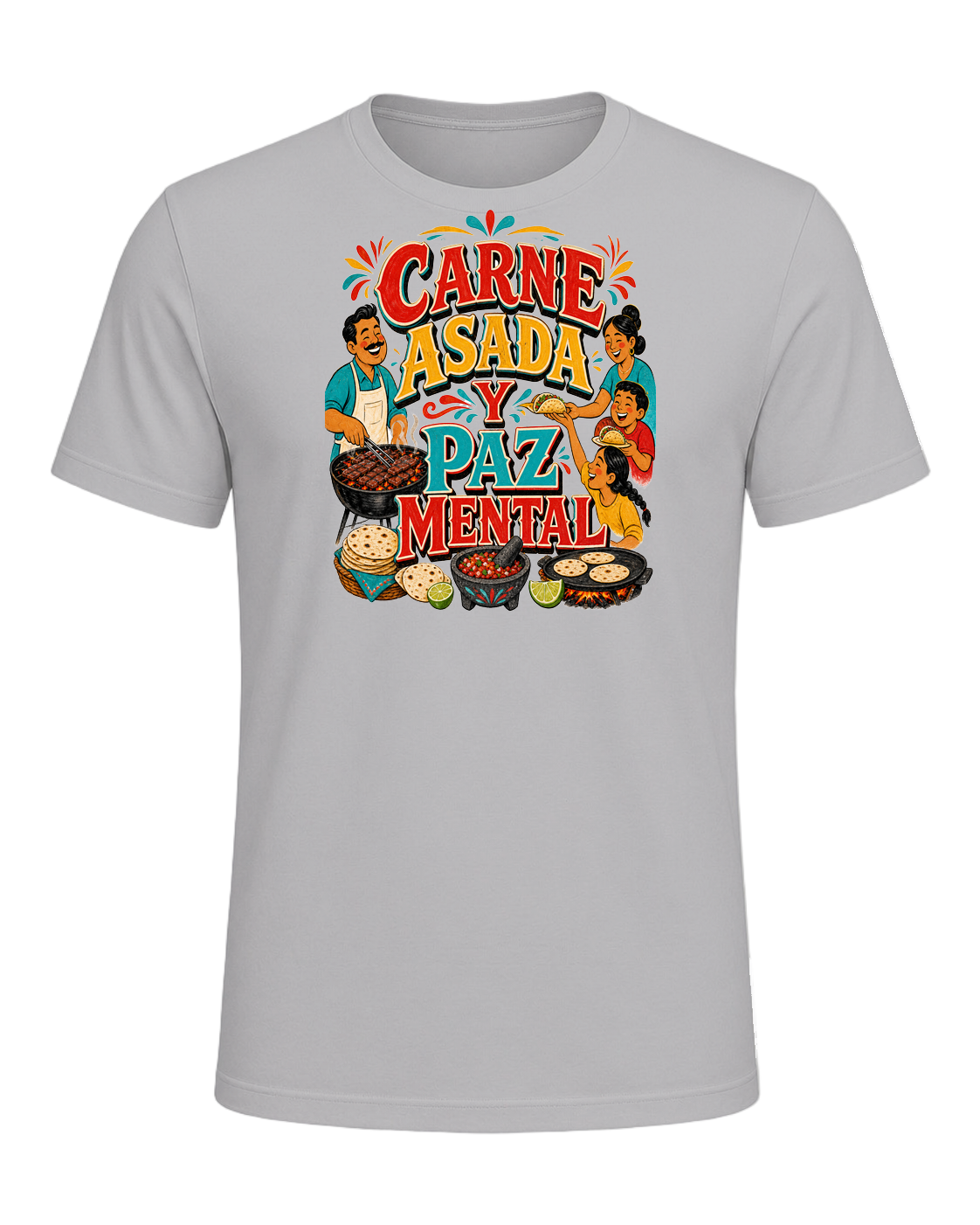 CARNE ASADA Y PAZ MENTAL — Athletic Heather