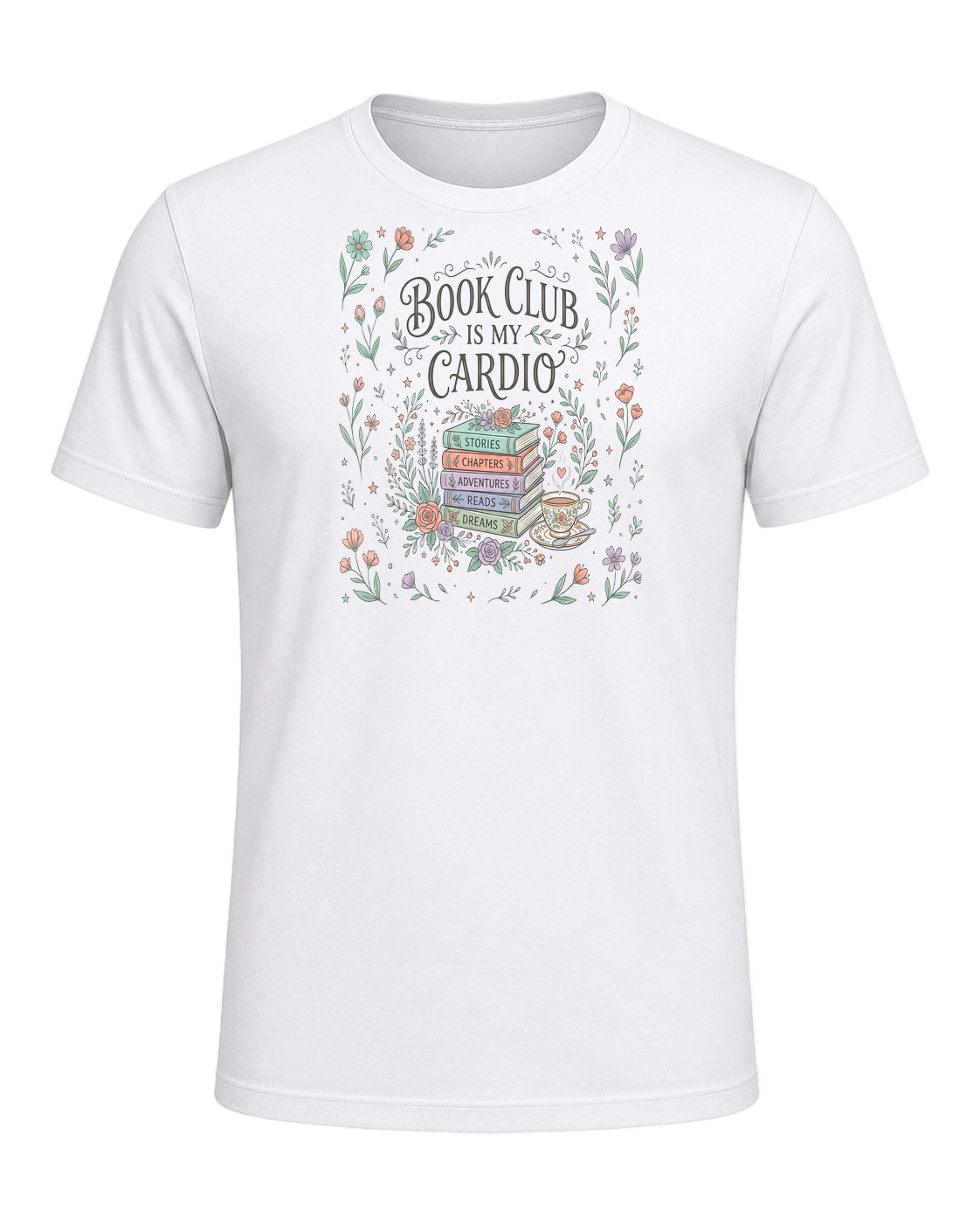 BOOK CLUB IS MY CARDIO — White