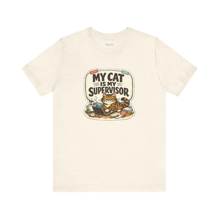 Work from Home Cat T-Shirt — My Cat Is My Supervisor