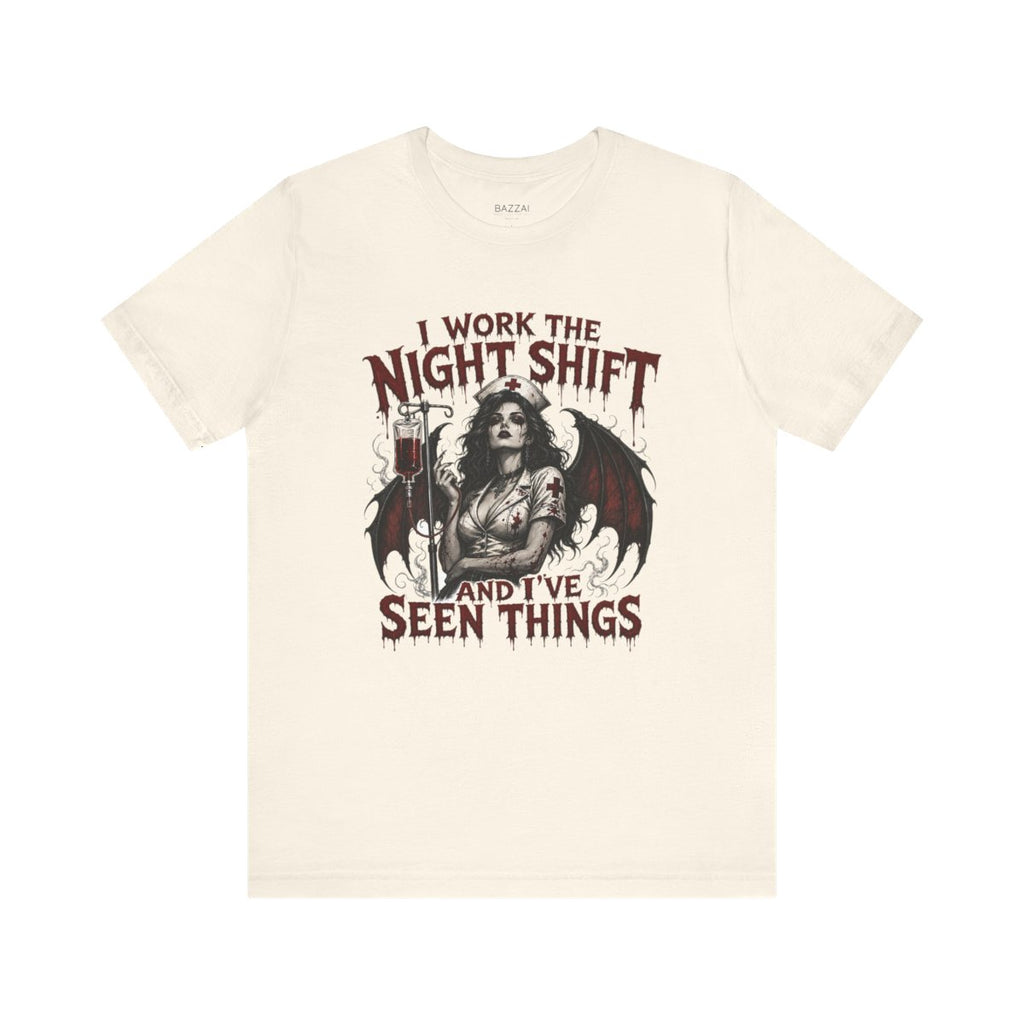 Night Shift Nurse T-Shirt — Nights Get Strange — t-shirt design