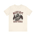 Night Shift Nurse T-Shirt — Nights Get Strange — t-shirt design