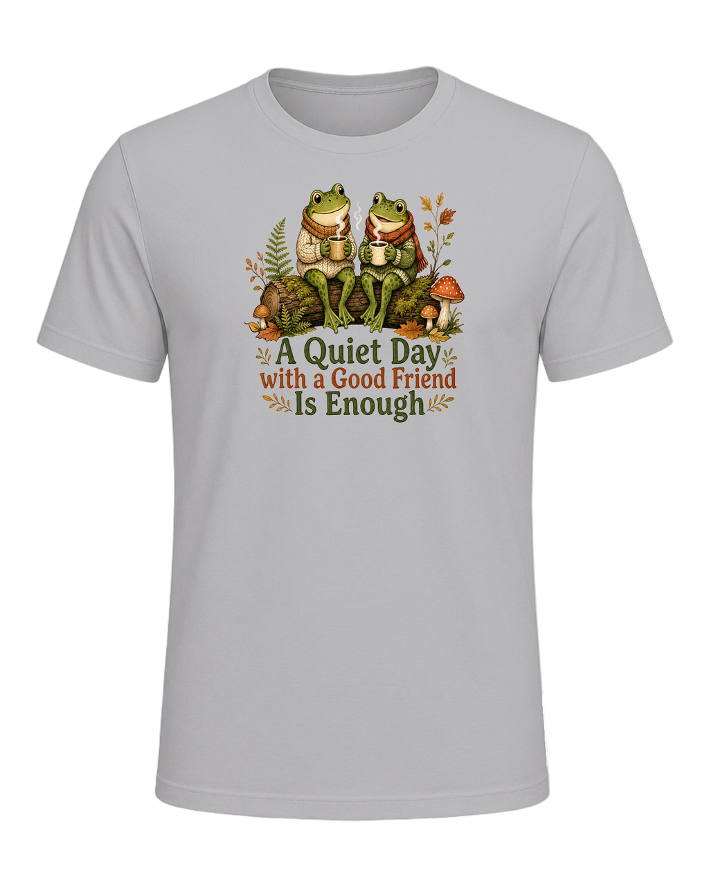 Cozy Frog Friends — Athletic Heather