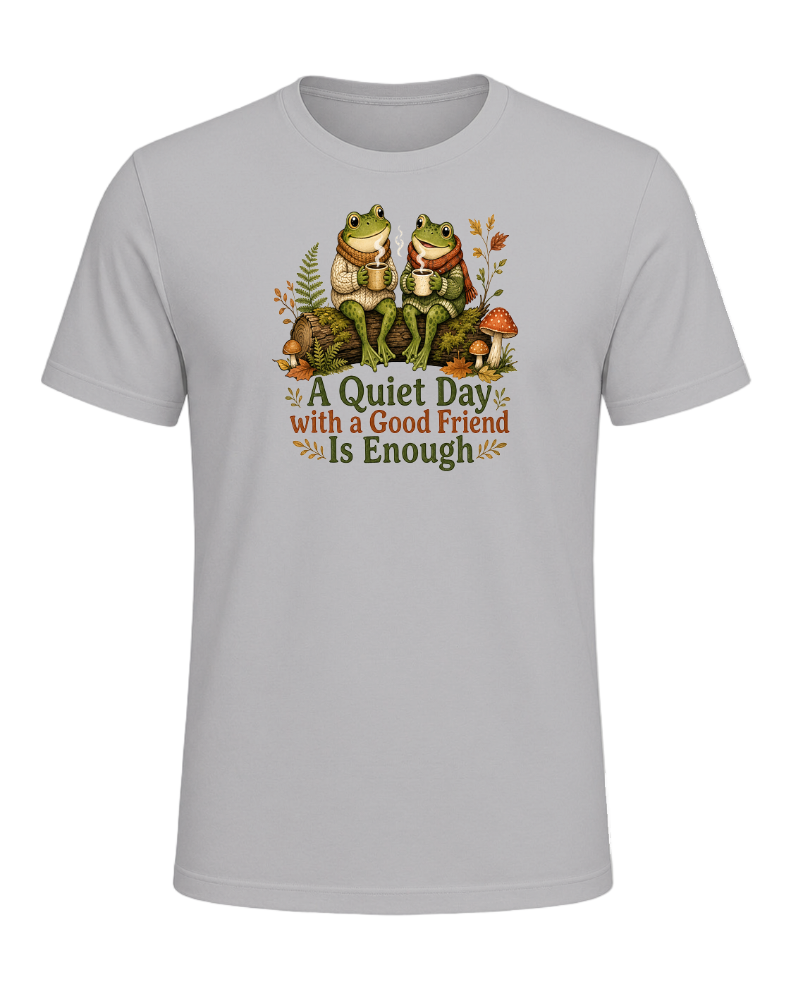 Cozy Frog Friends — Athletic Heather