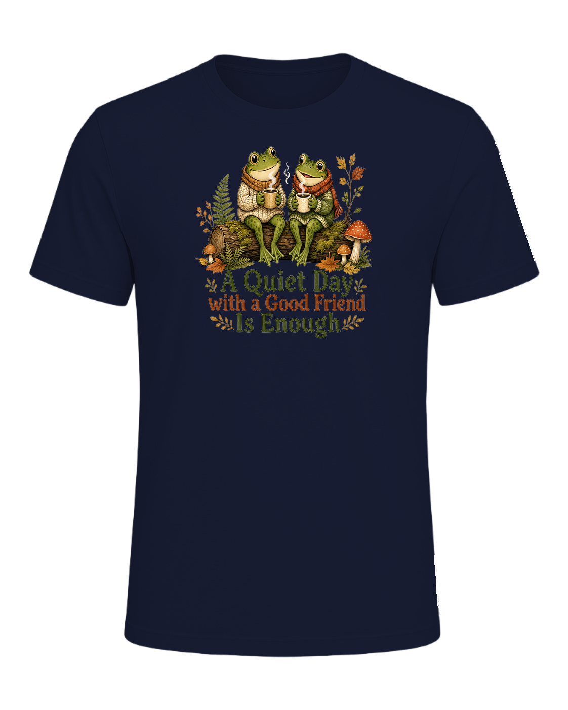 Cozy Frog Friends — Navy