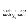 social battery: saving mode