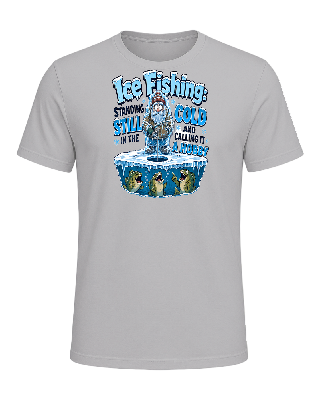 Ice Fishing Humor — Athletic Heather