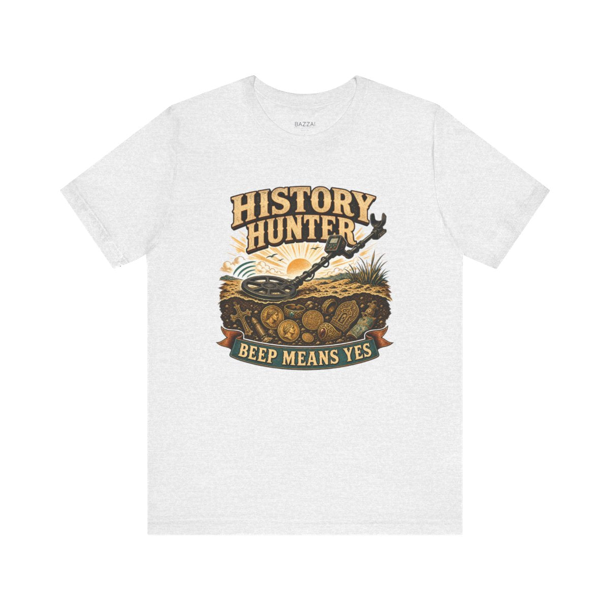 Metal Detecting T-Shirt — Mostly Bottle Caps — hunter t-shirt design