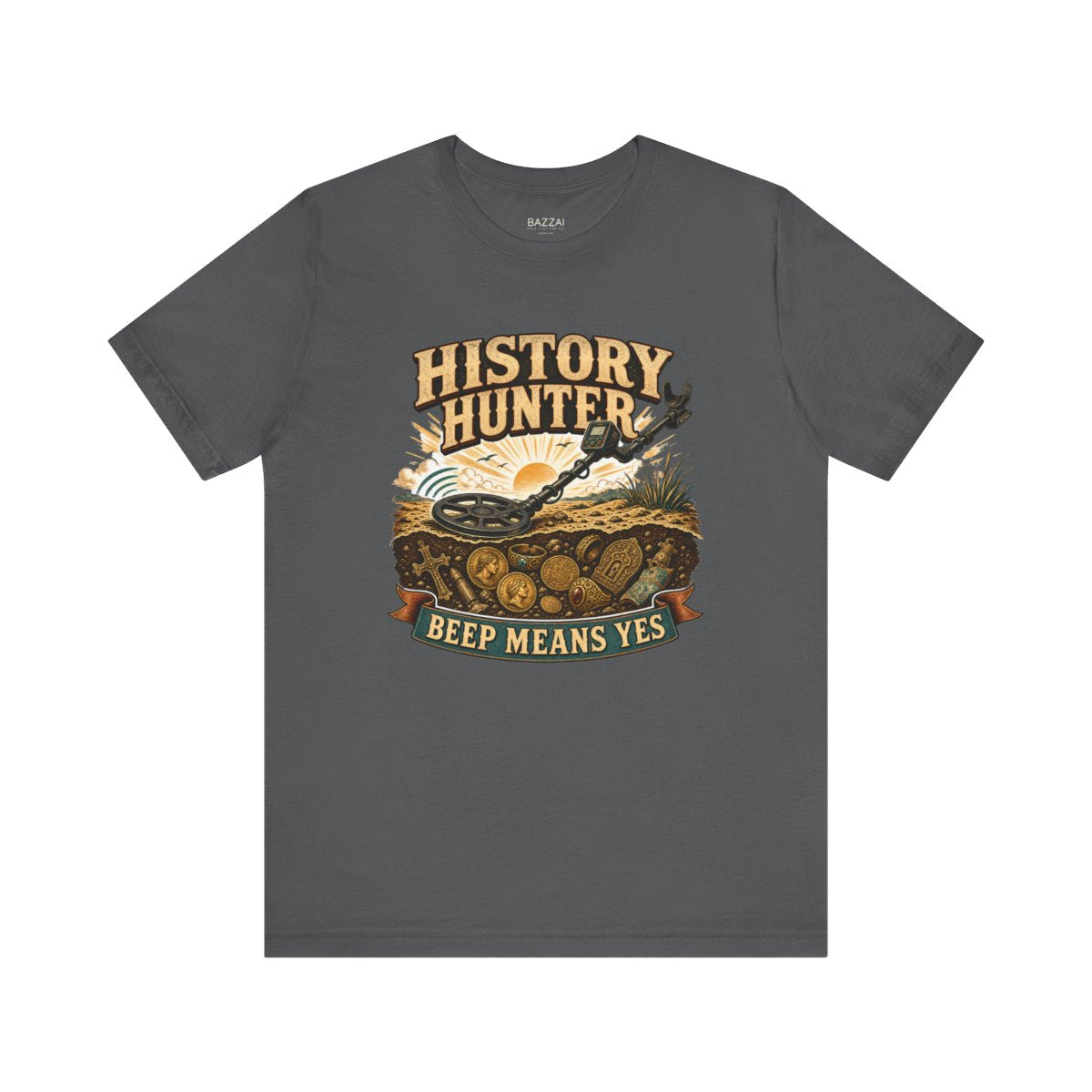 Metal Detecting T-Shirt — Mostly Bottle Caps — hunter t-shirt design
