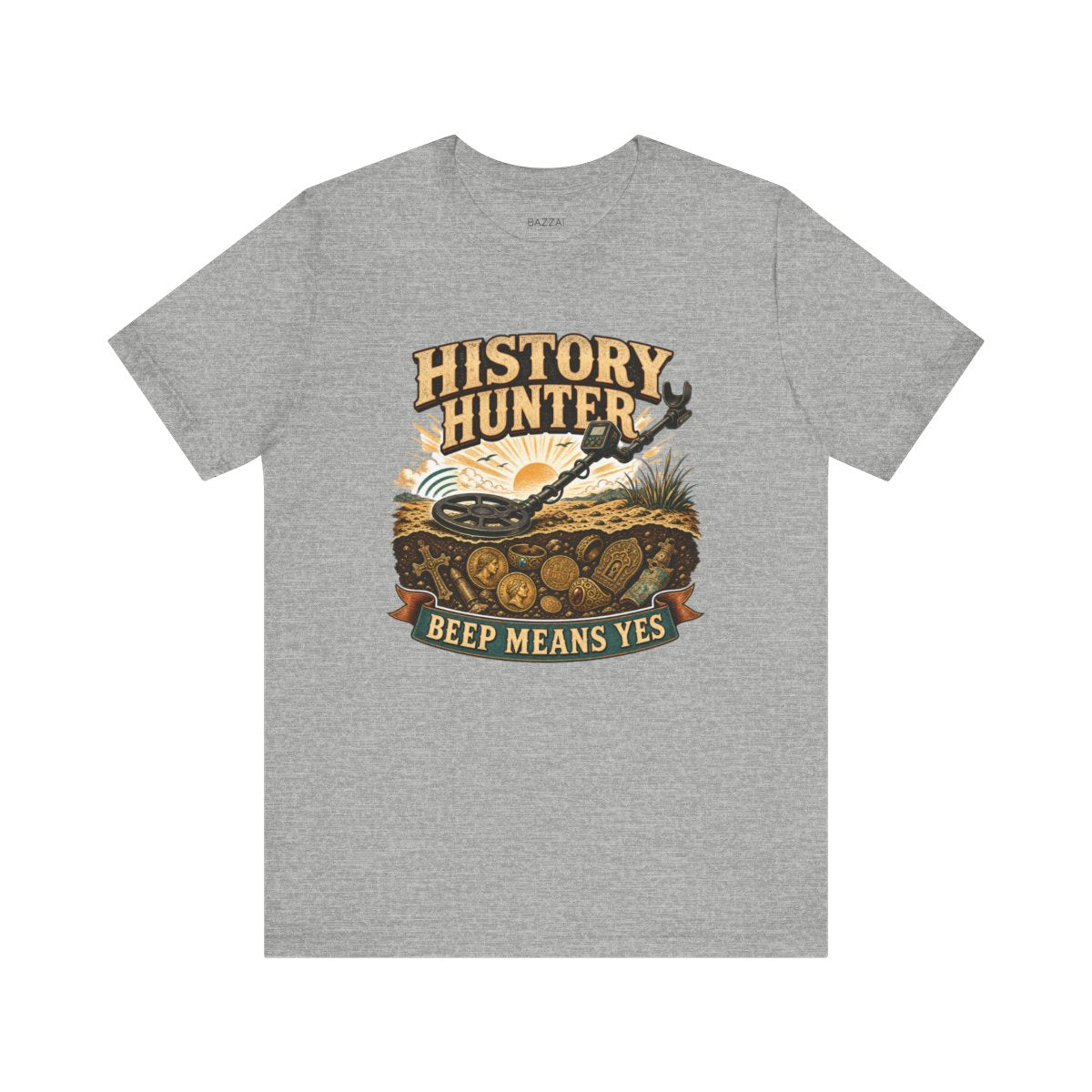 Metal Detecting T-Shirt — Mostly Bottle Caps — hunter t-shirt design