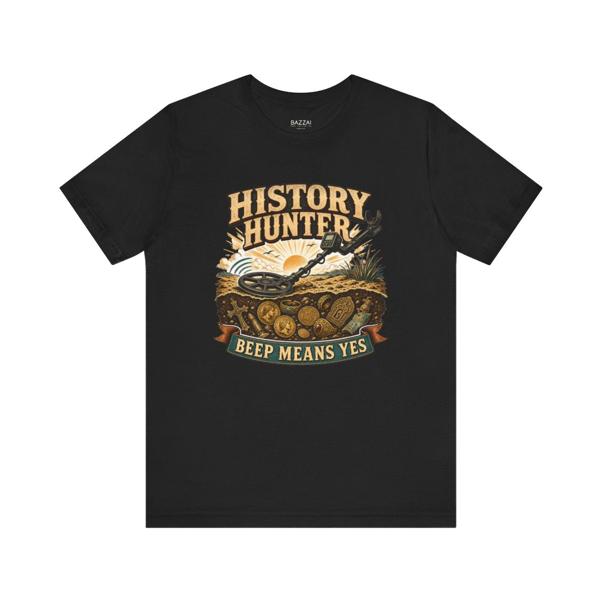 Metal Detecting T-Shirt — Mostly Bottle Caps — hunter t-shirt design