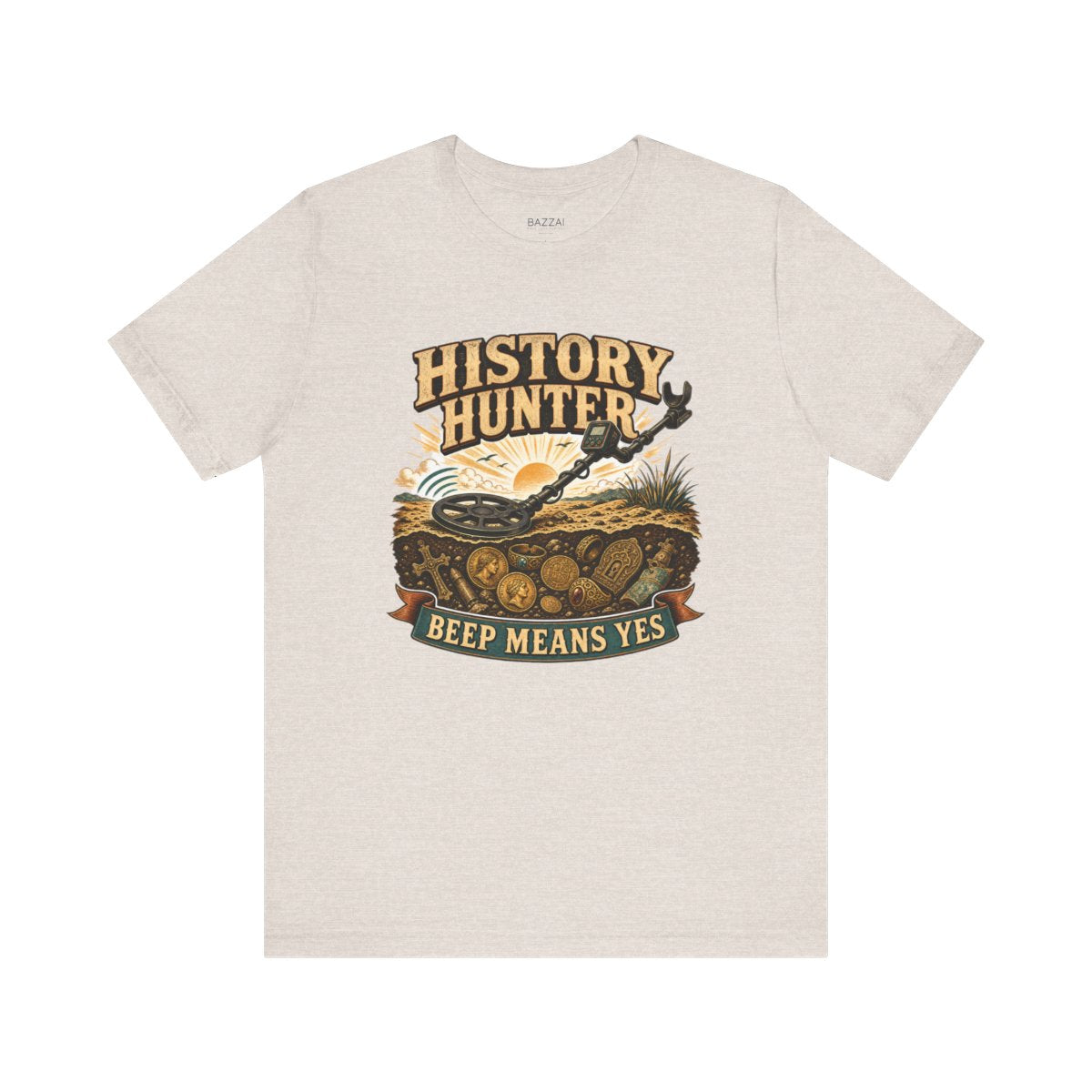Metal Detecting T-Shirt — Mostly Bottle Caps — hunter t-shirt design