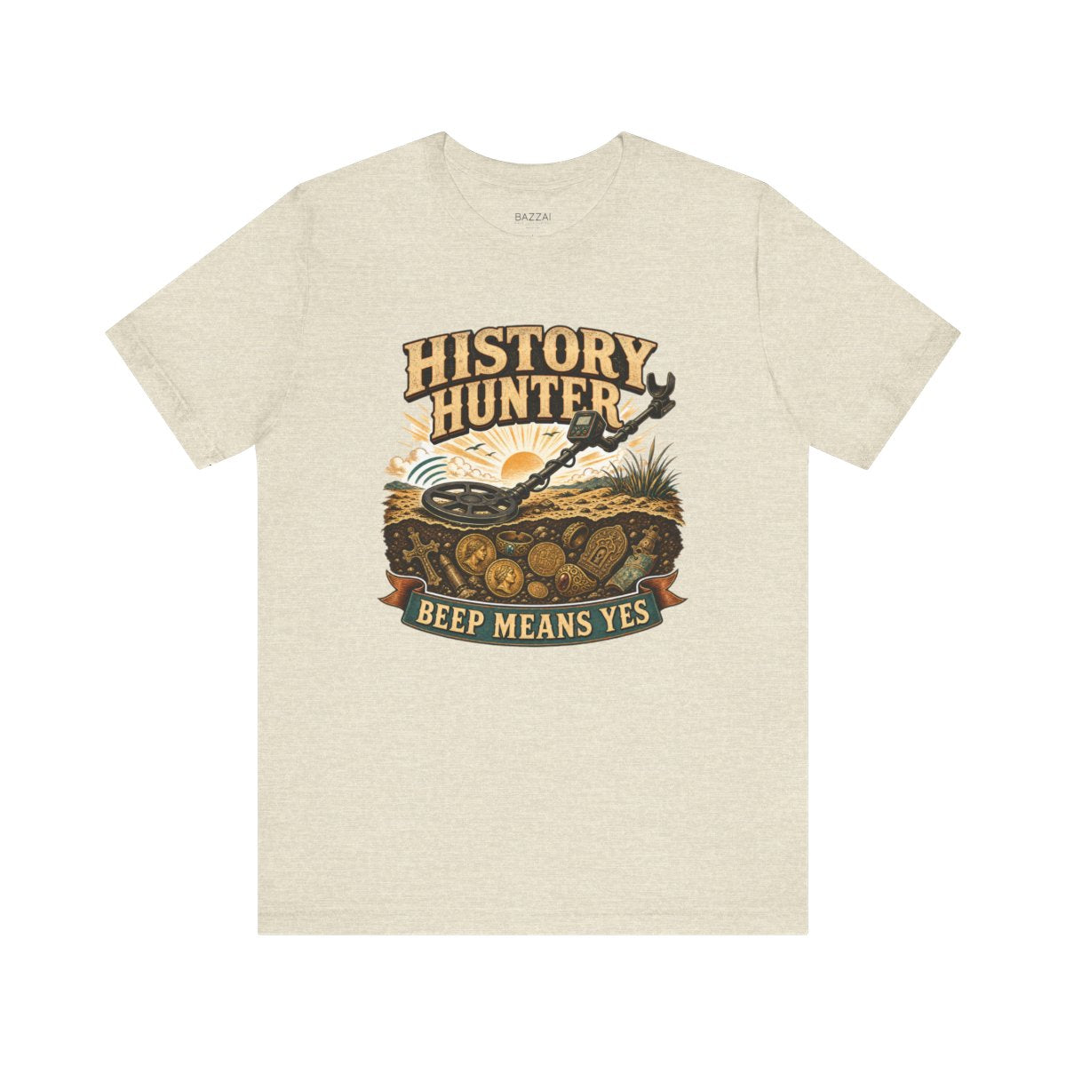 Metal Detecting T-Shirt — Mostly Bottle Caps — hunter t-shirt design