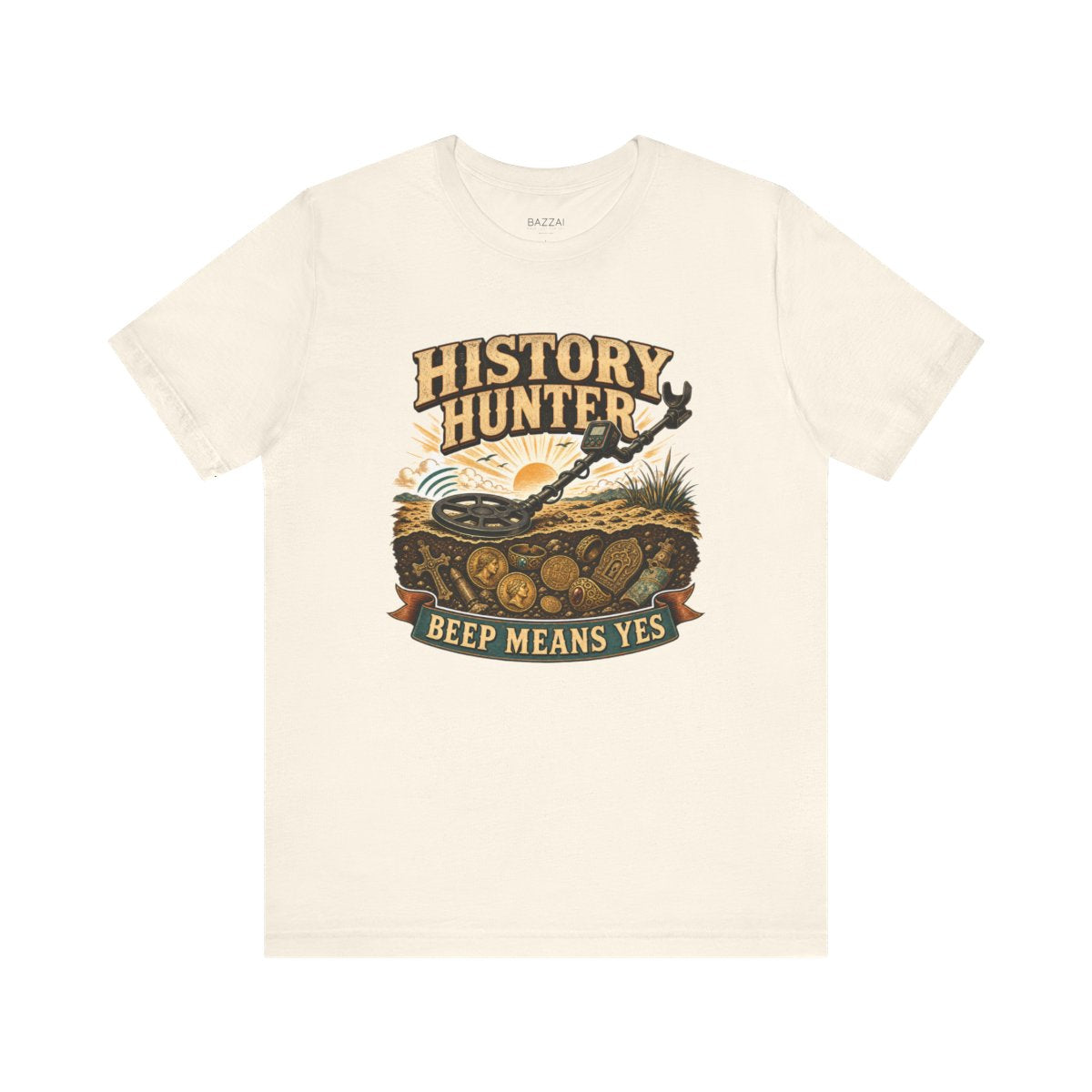 Metal Detecting T-Shirt — Mostly Bottle Caps — hunter t-shirt design