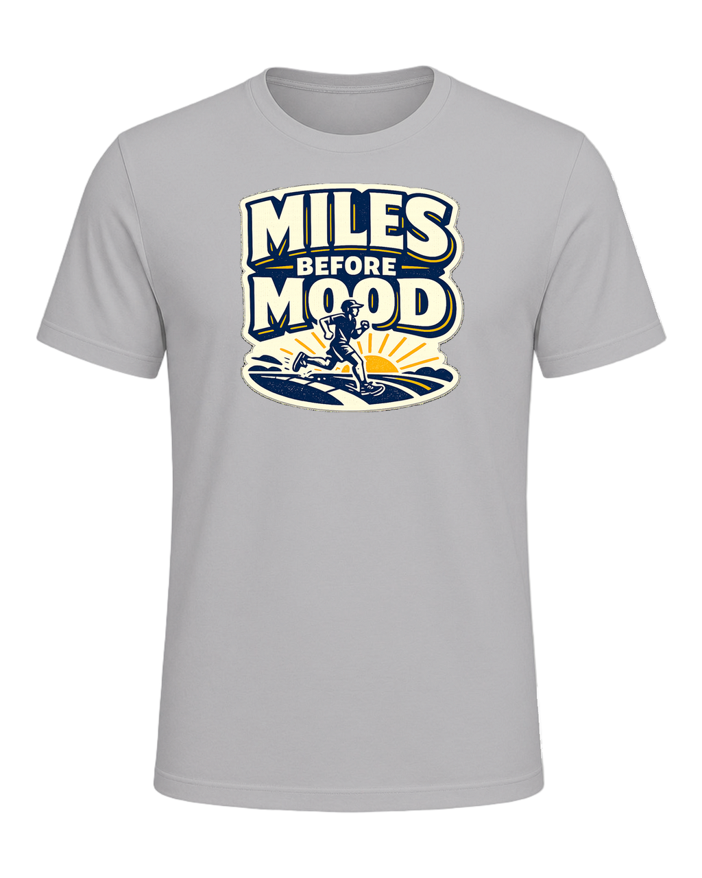 Miles Before Mood Tee — Athletic Heather