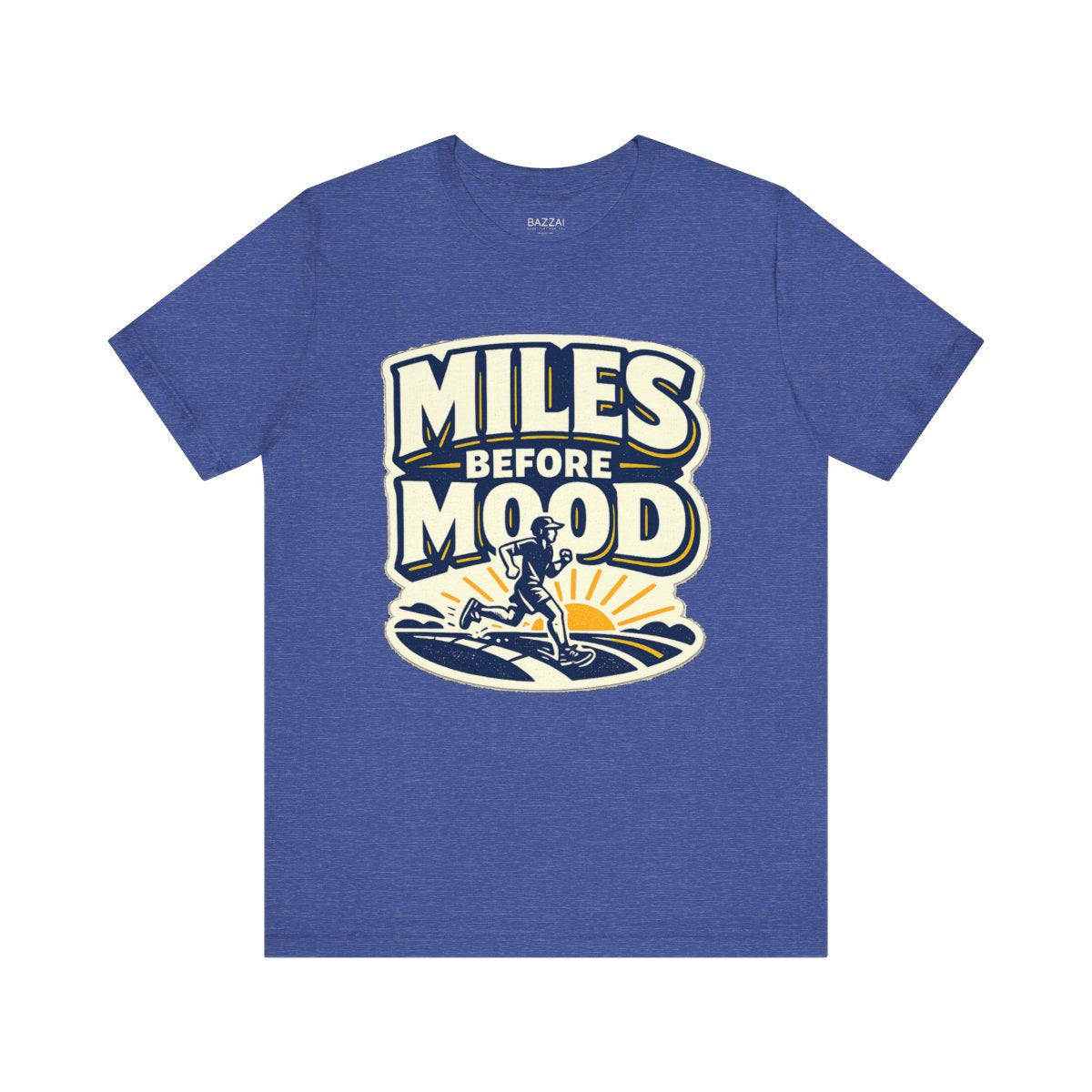 Running Humor T-Shirt — Miles Before Mood — running t-shirt design by Reggie