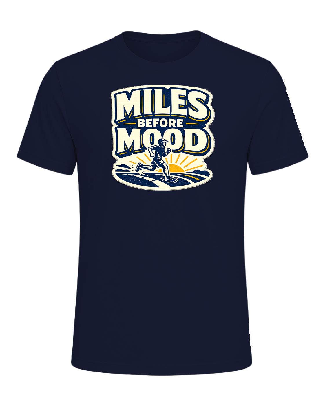Miles Before Mood Tee — Navy