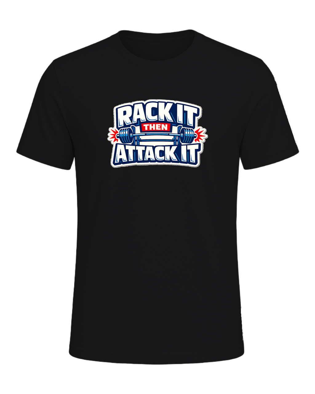 A loud rack-day barbell tee for lifters who load the bar and attack the set. — Dark Grey Heather