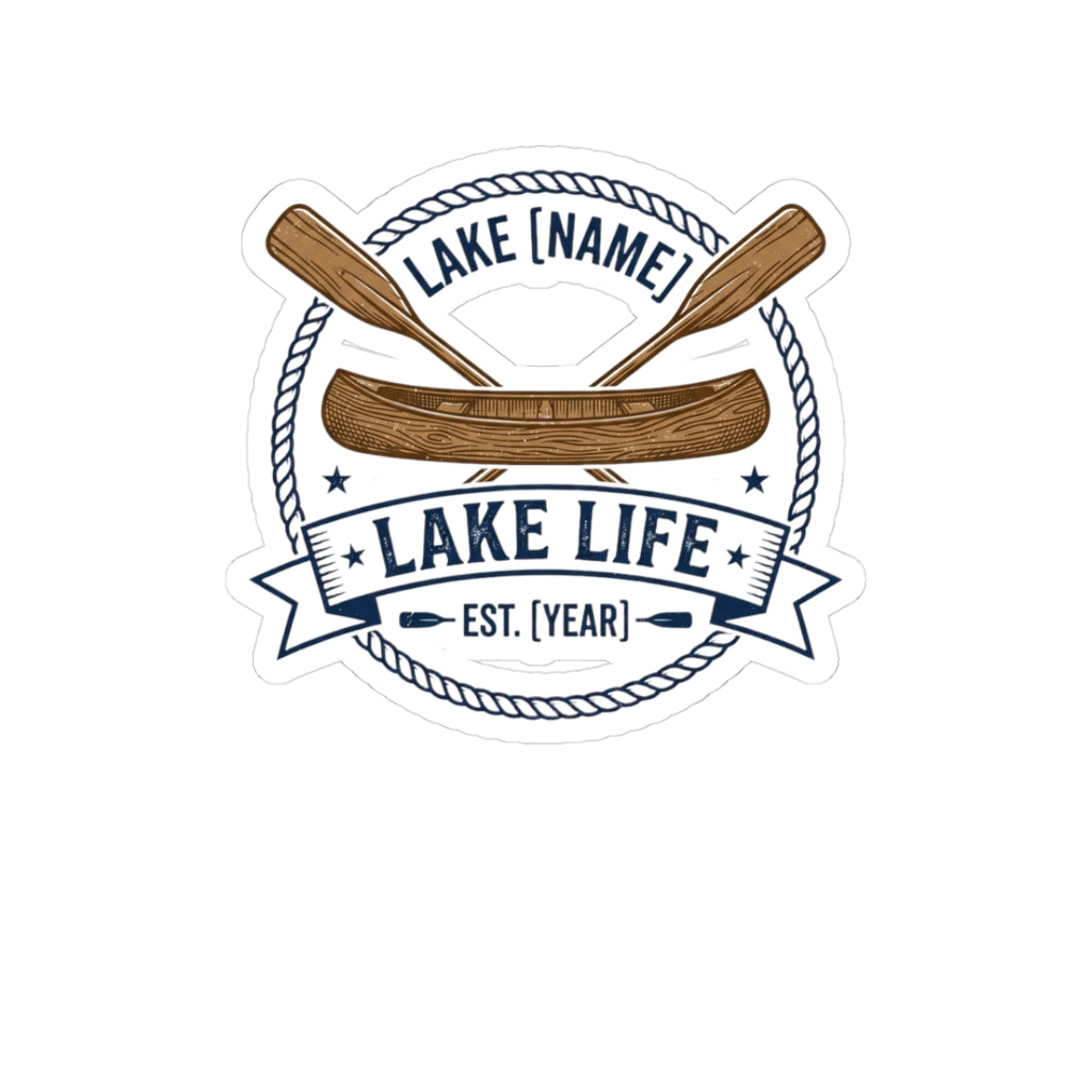 Lakeside Summer Sticker — Lake Life Local — campsite sticker design