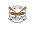 Lakeside Summer Sticker — Lake Life Local — campsite sticker design