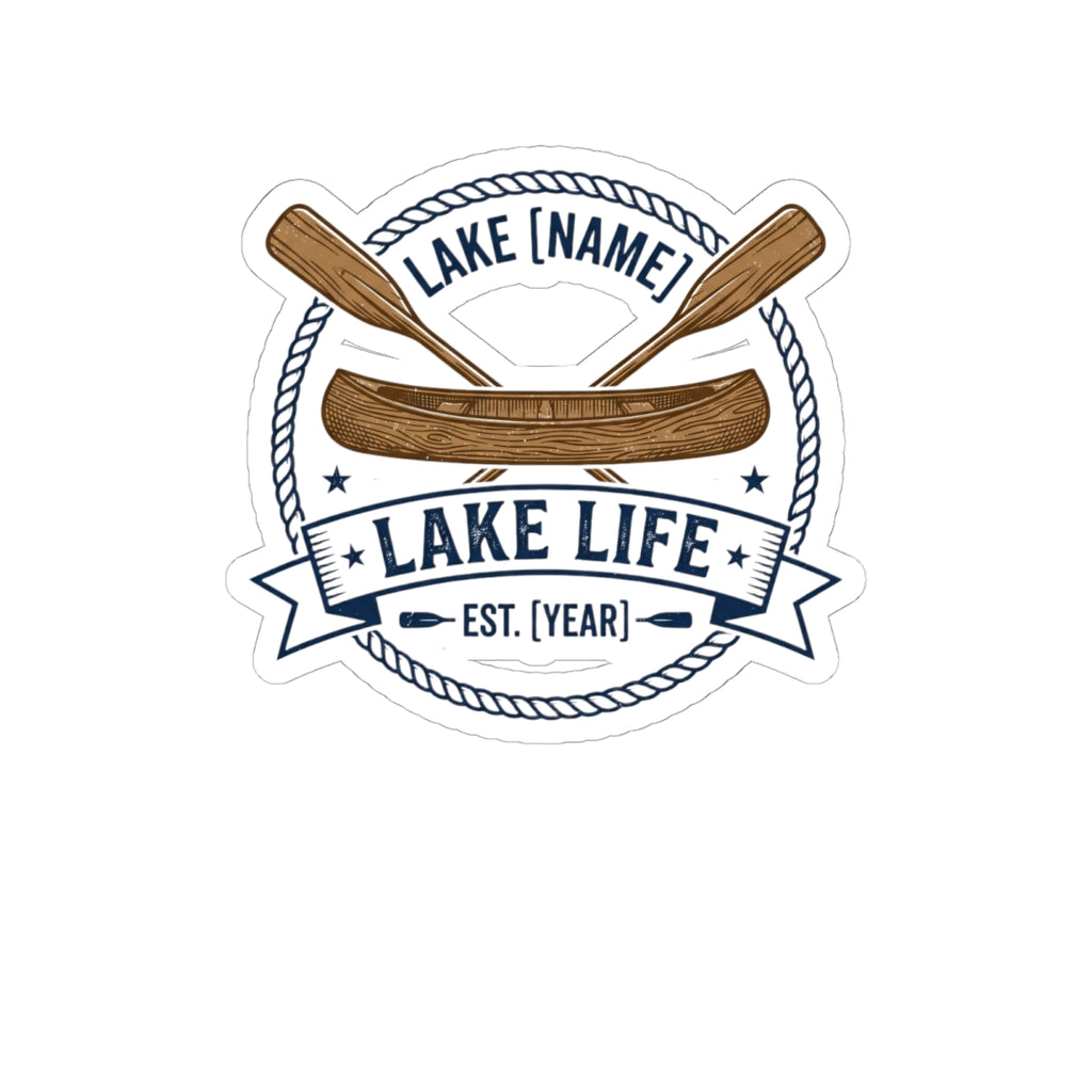 Lakeside Summer Sticker — Lake Life Local — campsite sticker design