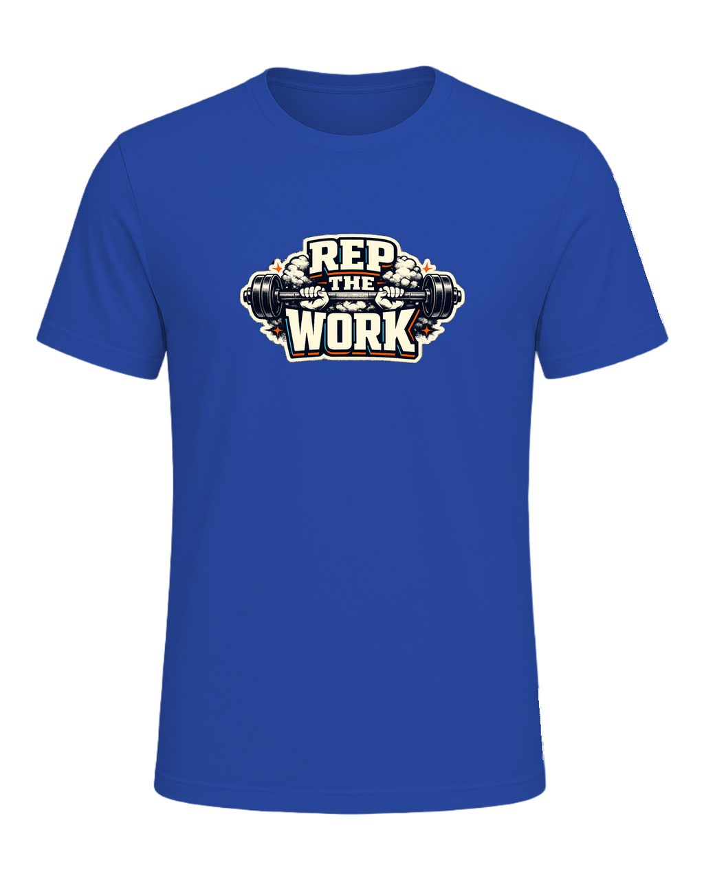 A bold barbell gym tee for lifters who believe the reps are the whole point. — True Royal