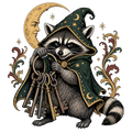 Raccoon Wizard Energy