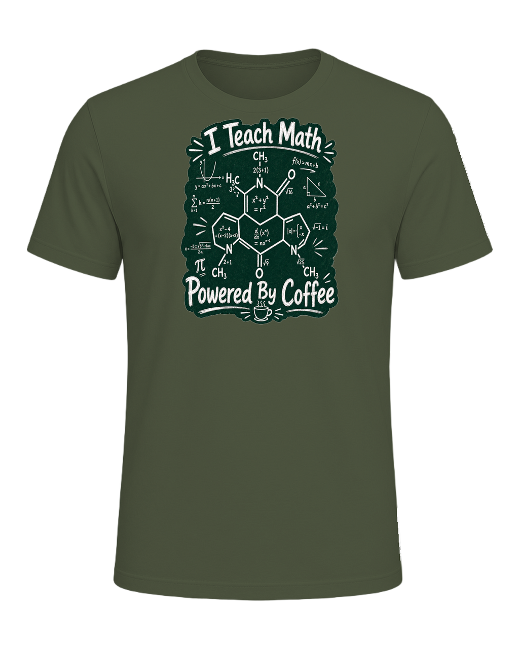 Math Teacher Humor — Military Green