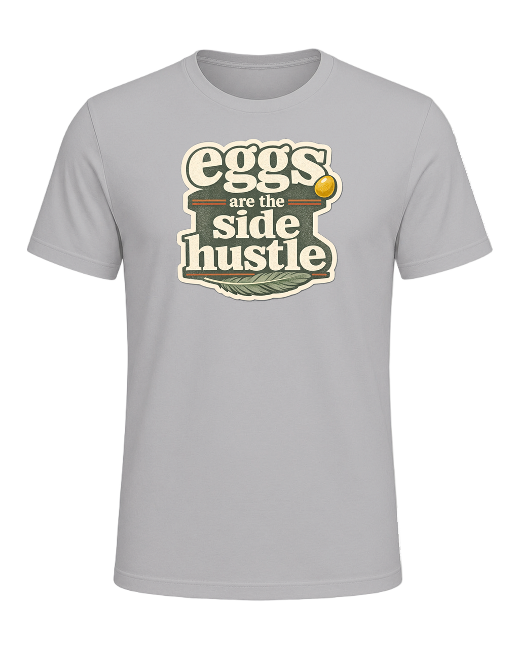 Eggs Are The Side Hustle Tee — Athletic Heather