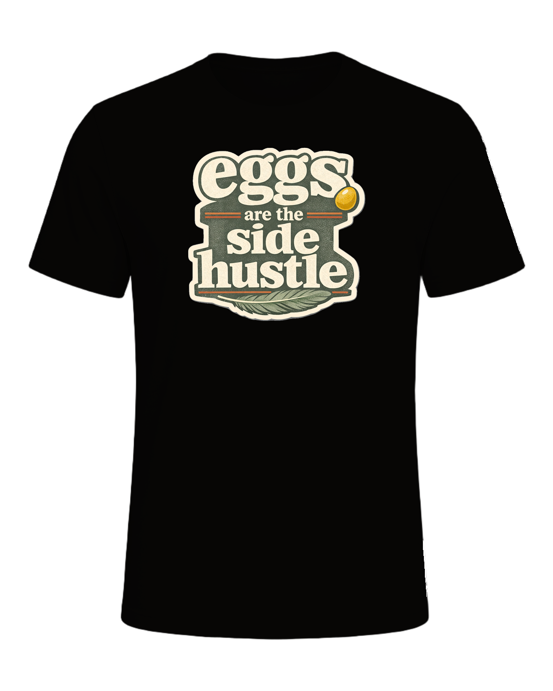 Eggs Are The Side Hustle Tee — Black Heather