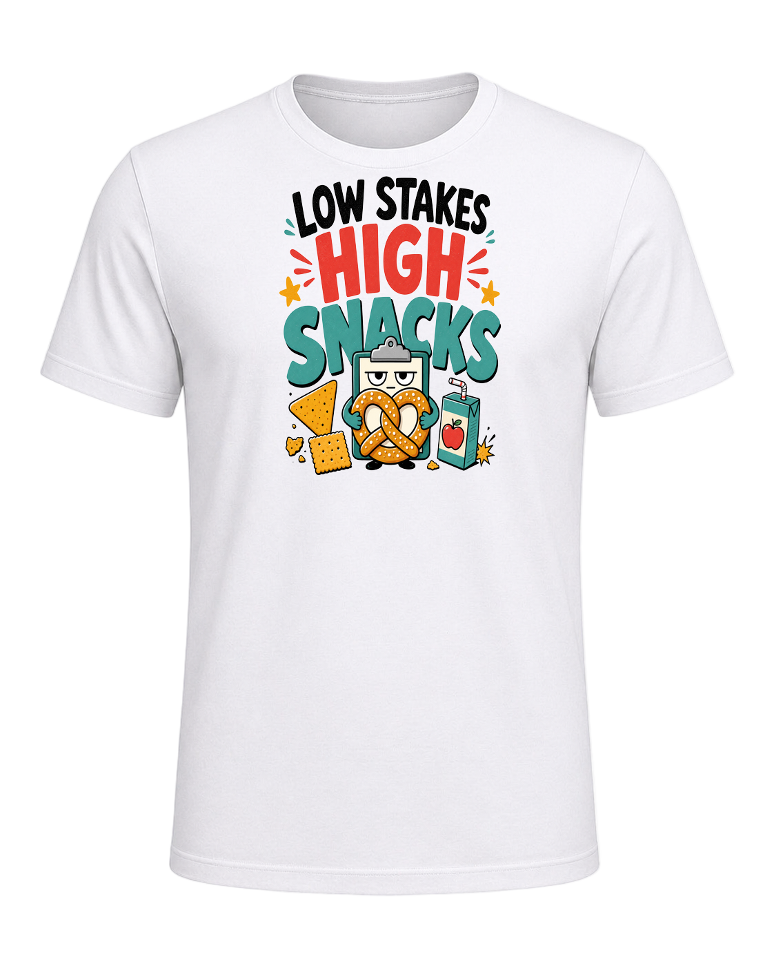LOW STAKES HIGH SNACKS — White