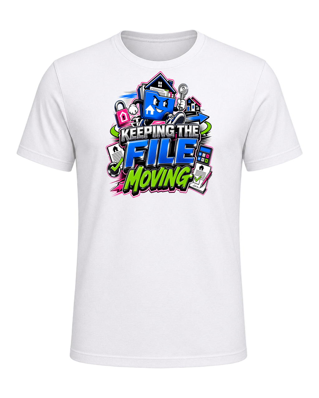 KEEPING THE FILE MOVING — White